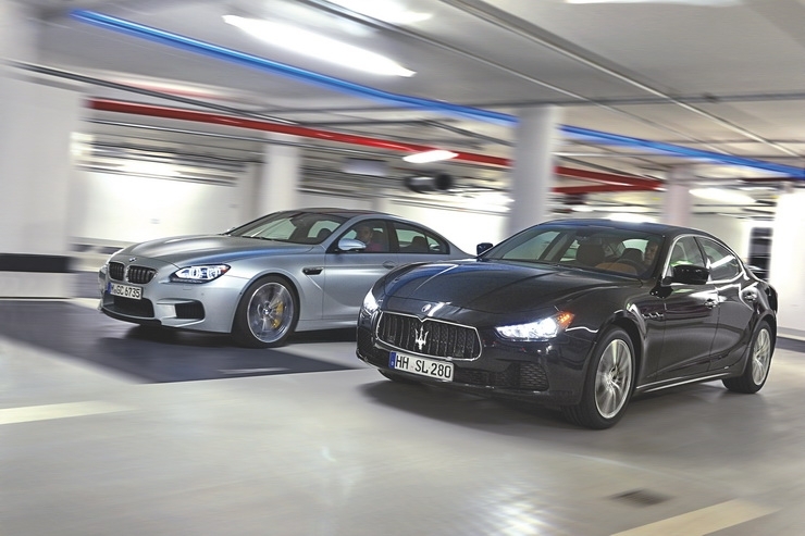 BMW M6 Gran Coupe და Maserati Ghibli (+ვიდეო)