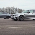 დიდი ჯახი: ახალი BMW M5 მერსედეს-AMG E63-ის წინააღმდეგ დრაგზე